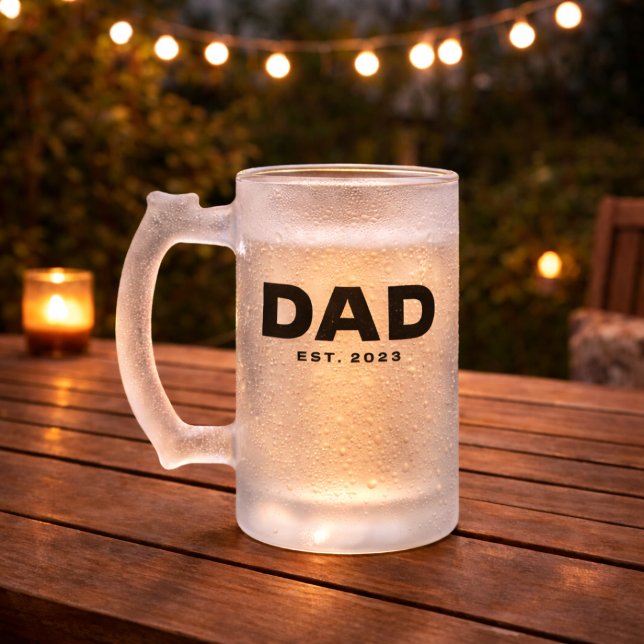 Pappa Established Present till Pappa Frostad Glas  Frostat Ölglas (Skapare uppladdad)