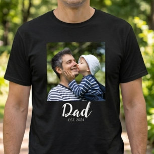 Pappa Established Script Foto  T Shirt