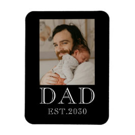 Pappa Estalished Baby Foto Magnet