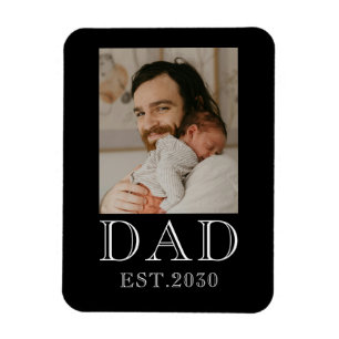 Pappa Estalished Baby Foto Magnet
