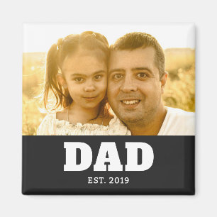 Pappa Estalished Foto Fars Dag Magnet