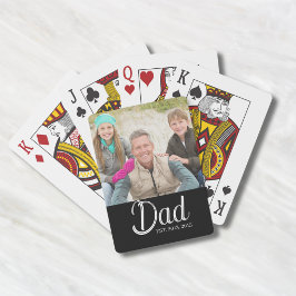 Pappa etablerad Foto Casinokort