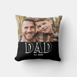 Pappa etablerad Foto Kudde
