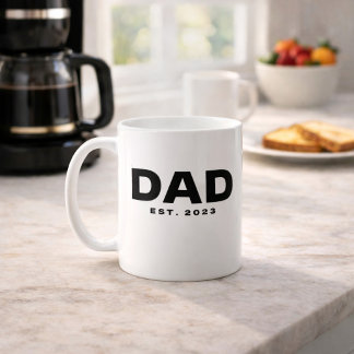 Pappa etablerad Ny Pappapresent Koppar