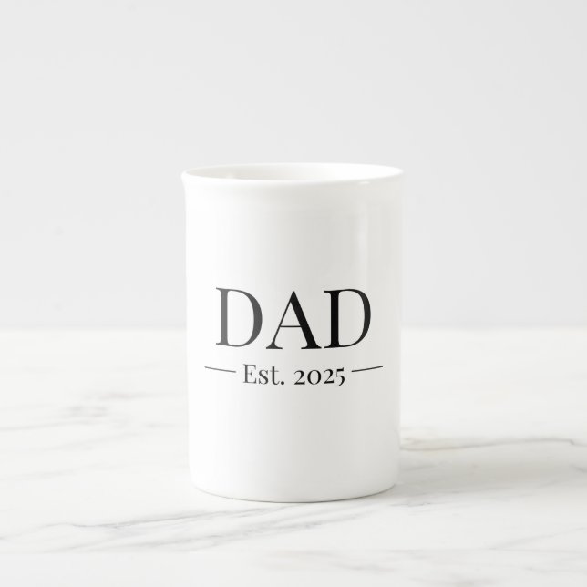 Pappa etablerade 2025 benporslin mugg (Framsidan)