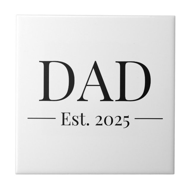 Pappa etablerade 2025 kakelplatta (Framsidan)
