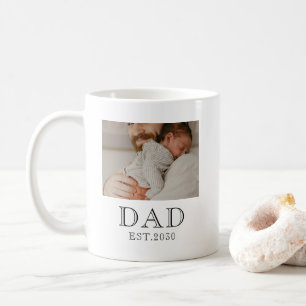 Pappa etablerade 2 foto kaffemugg