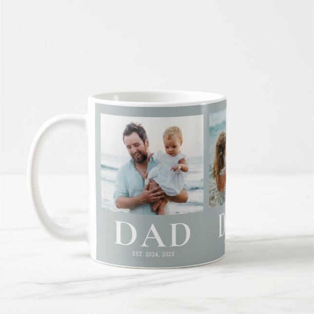 Pappa etablerade 3 Fotosammanställning Present Kaffemugg (Vänster)