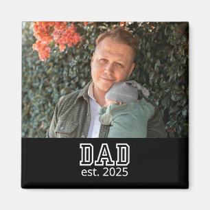 Pappa etablerade anpassat år foto fader födelsedag magnet