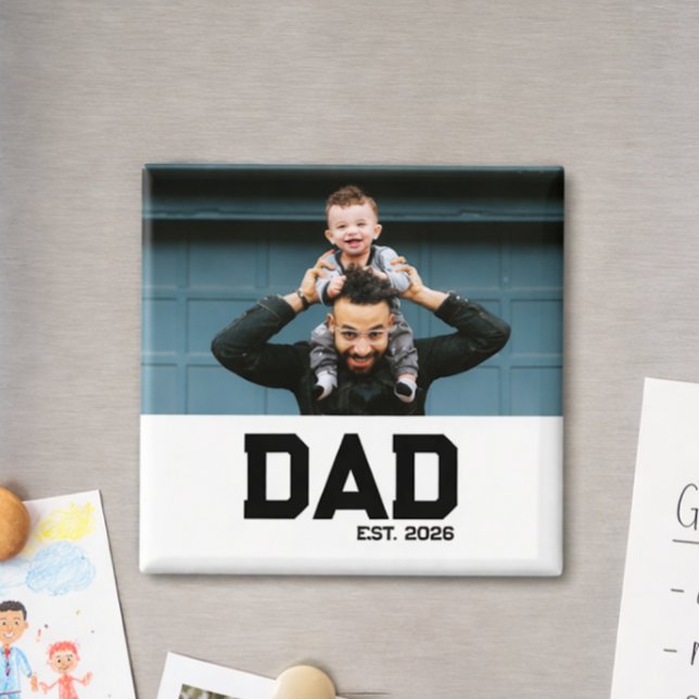 Pappa etablerade anpassningsbar fars dag årligen magnet (Skapare uppladdad)