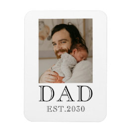 Pappa etablerade babyfoto magnet
