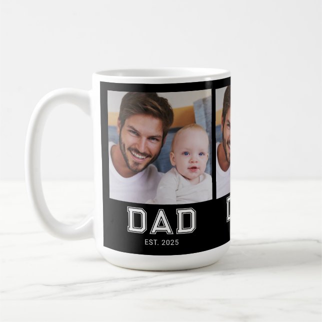 Pappa etablerade fet stil black 3 Foto Kaffe Kaffemugg (Vänster)