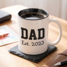 Pappa Etablerade Fet Svart Text Svart
