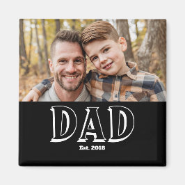 Pappa etablerade foto-gåva magnet