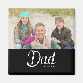 Pappa etablerade foto-gåva magnet