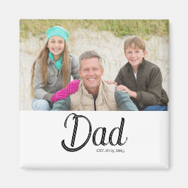 Pappa etablerade foto-gåva magnet