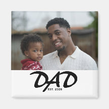 Pappa etablerade foto presentmagnet
