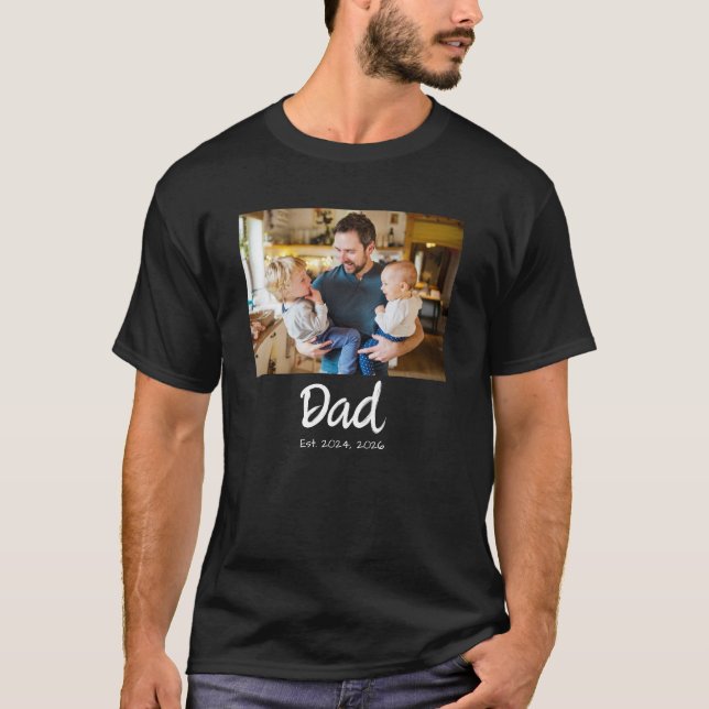 Pappa etablerade foto t shirt (Framsida)