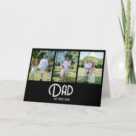 Pappa etablerade Grunge Text 3 Foto Tack Kort