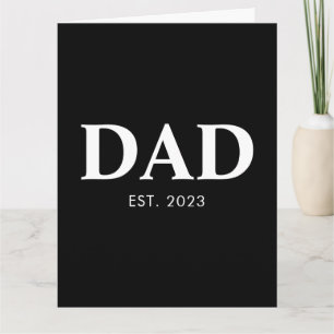 Pappa etablerade minimal enkel fars dag kort