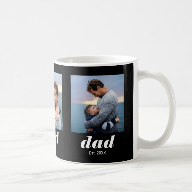 Pappa etablerade modern 3 foto kaffemugg (Höger)
