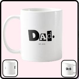 Pappa etablerade modern fet anpassad år kaffemugg
