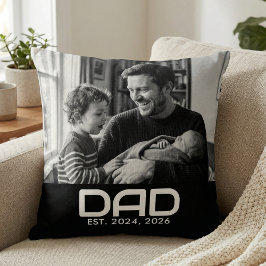 Pappa etablerade modern fet foto kudde