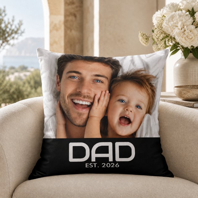Pappa etablerade modern fet foto kudde (Skapare uppladdad)