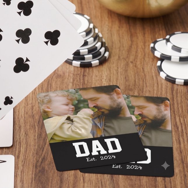 Pappa etablerade modern fet text casinokort (Skapare uppladdad)