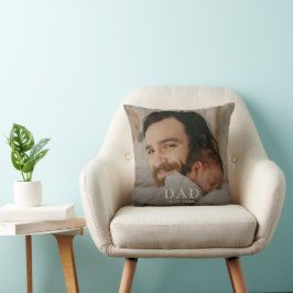 Pappa etablerade modern foto kudde