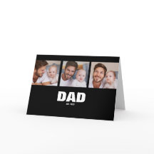 Pappa etablerade modern svart 3 foto fars dag