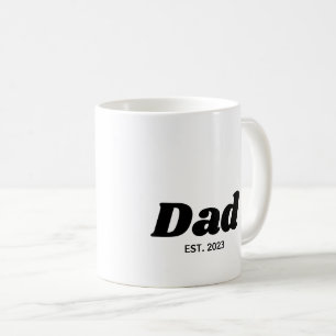 Pappa etablerade modern typografi kaffemugg