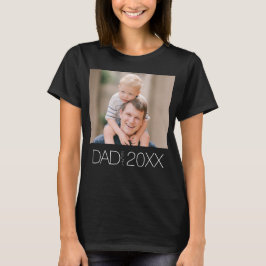 Pappa etablerade modernt manusfoto t shirt