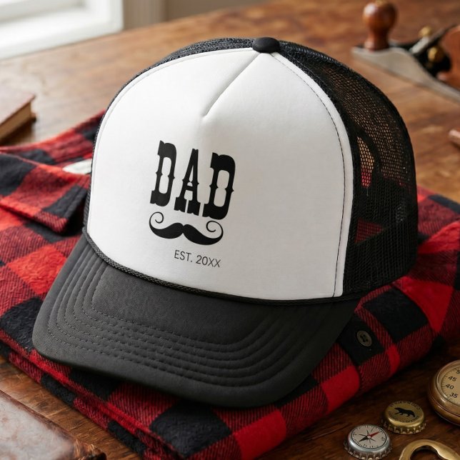 Pappa etablerade Mustasch år västern vintage Keps (Skapare uppladdad)