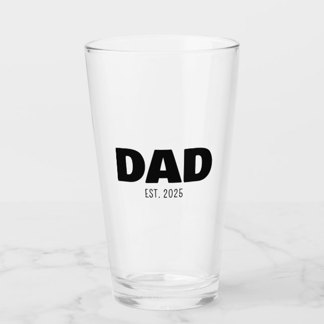 Pappa etablerade ny faderskapspresent glaskopp (Framsida)