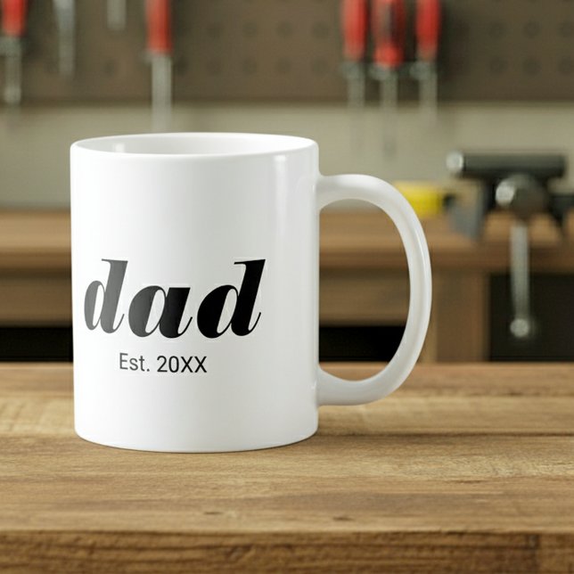Pappa etablerade ny faderskapspresent kaffemugg (Skapare uppladdad)
