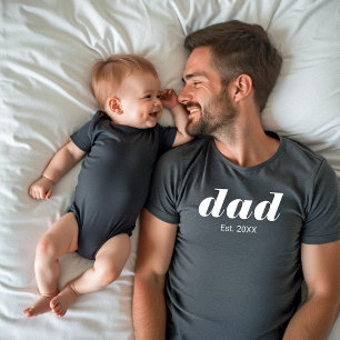 Pappa etablerade ny faderskapspresent t shirt