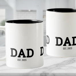 Pappa etablerade ny faderskapspresent Två-Tonad mugg