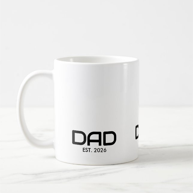 Pappa etablerade ny pappagåva  kaffemugg (Vänster)
