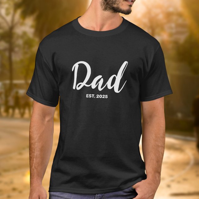 Pappa etablerade ny pappagåva  t shirt (Skapare uppladdad)