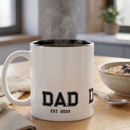 Pappa etablerade ny pappagåva Två-Tonad mugg
