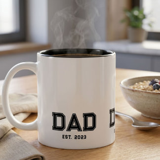Pappa etablerade ny pappagåva Två-Tonad mugg