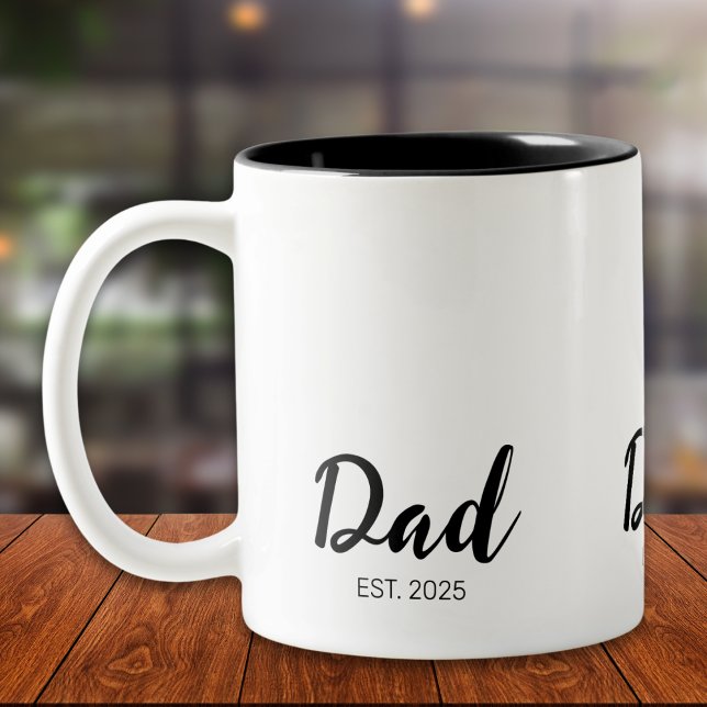 Pappa etablerade Ny Pappagåva  Två-Tonad Mugg (Skapare uppladdad)