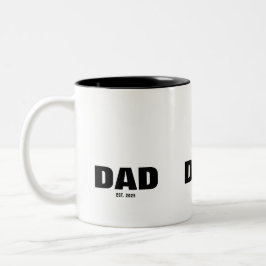 Pappa etablerade ny pappagåva Två-Tonad mugg