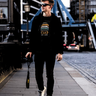 Pappa Etablerade Retro Manar T Shirt