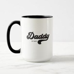 Pappa Etablerade Retro Stil Fars dag Mugg
