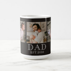 Pappa etablerade svart 3 Foto Kaffemugg