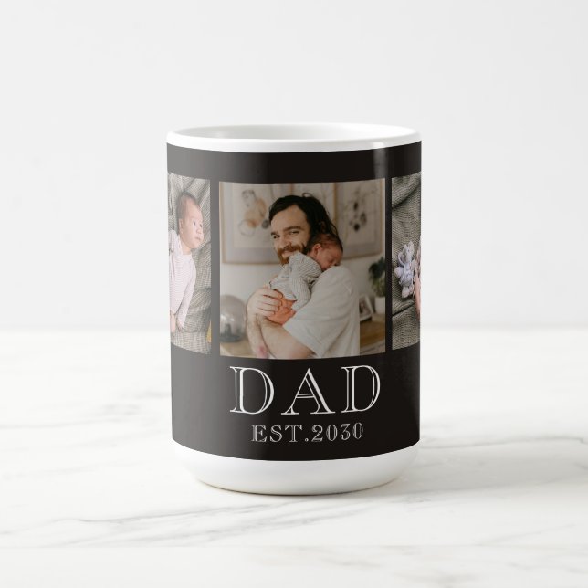 Pappa etablerade svart 3 Foto  Kaffemugg (Center)