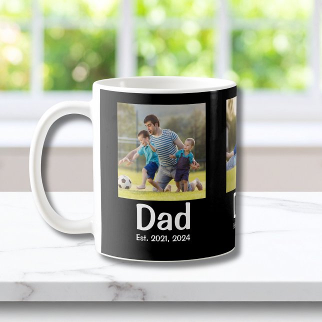Pappa etablerade svart 3 foto kaffemugg (Skapare uppladdad)