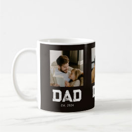 Pappa etablerade svart kul 3 foto kaffemugg